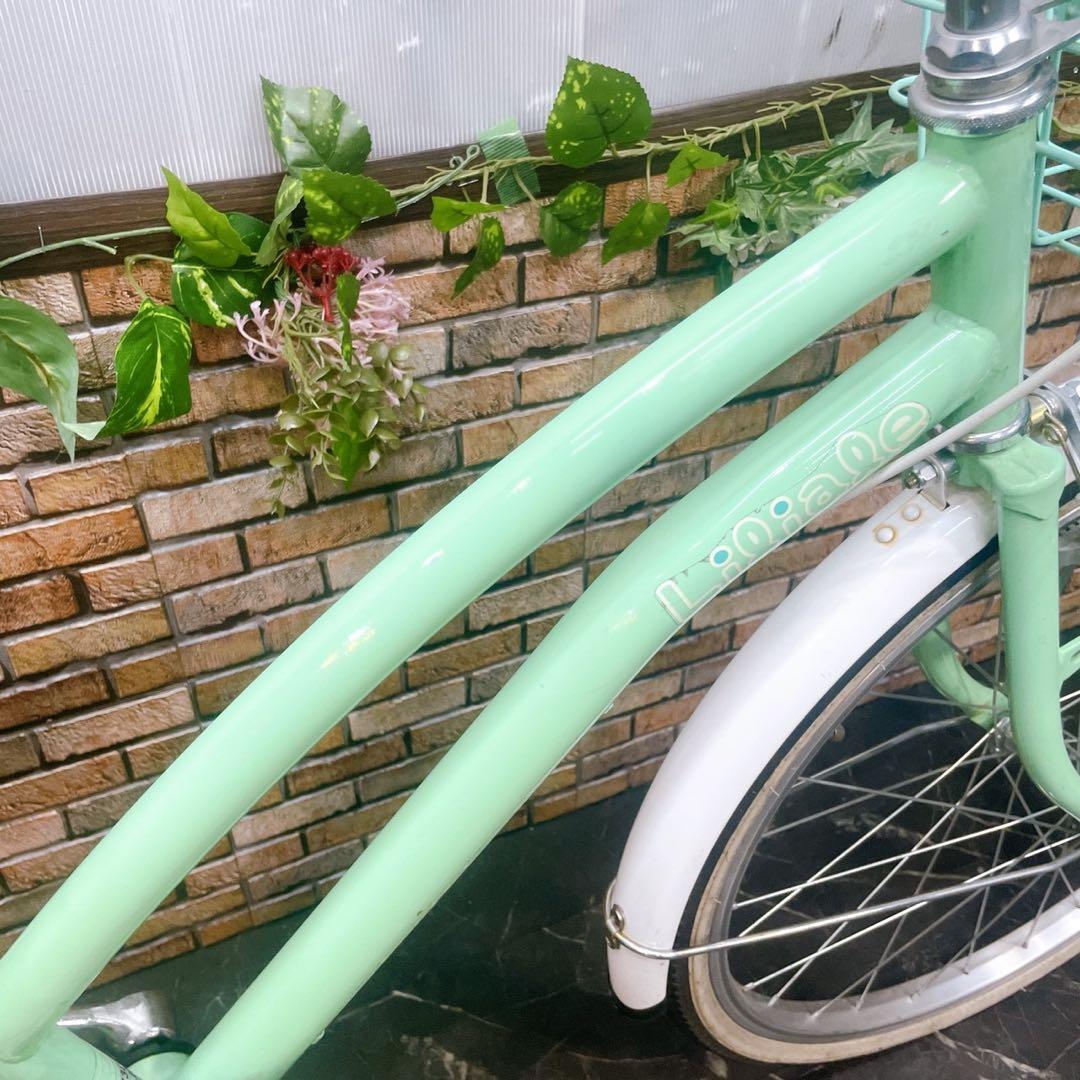 【27】子供用自転車 子供車 Liliale グリーン 22インチ シングル