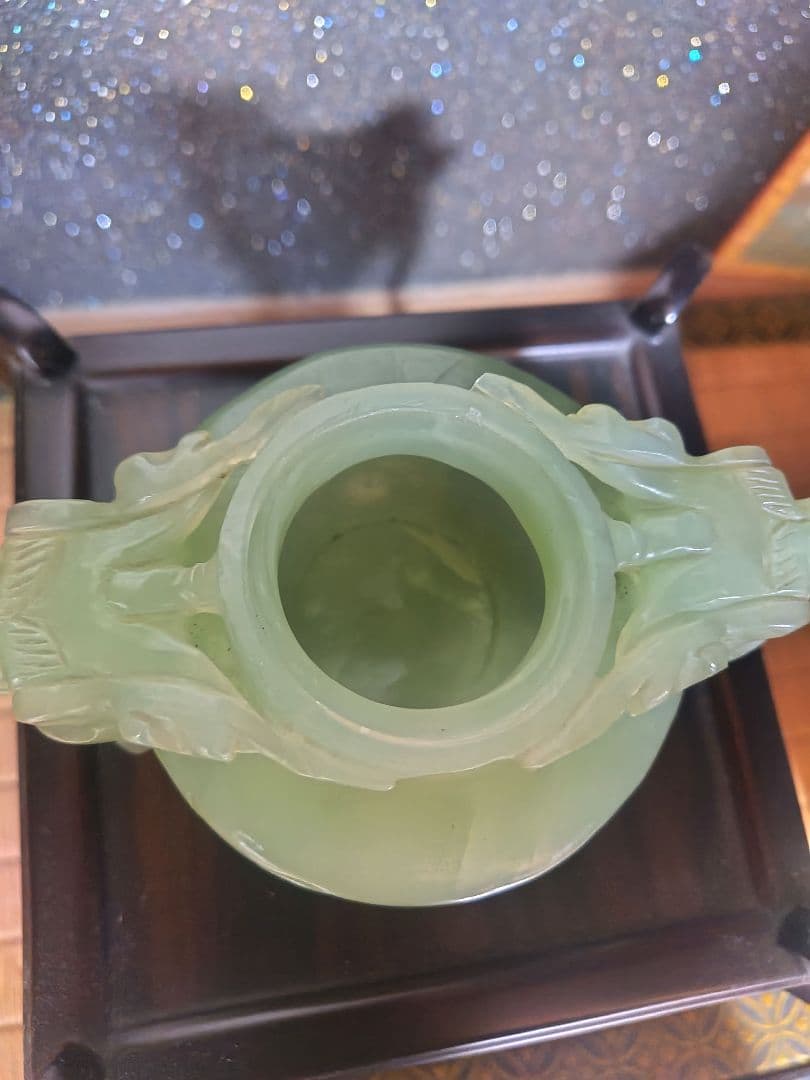 骨董品　中国香炉　翡翠