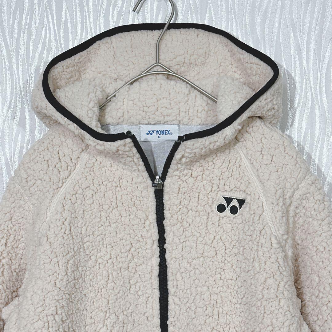YONEX（ヨネックス）美品　フリース ジップパーカー Mサイズ 防寒 もこもこ
