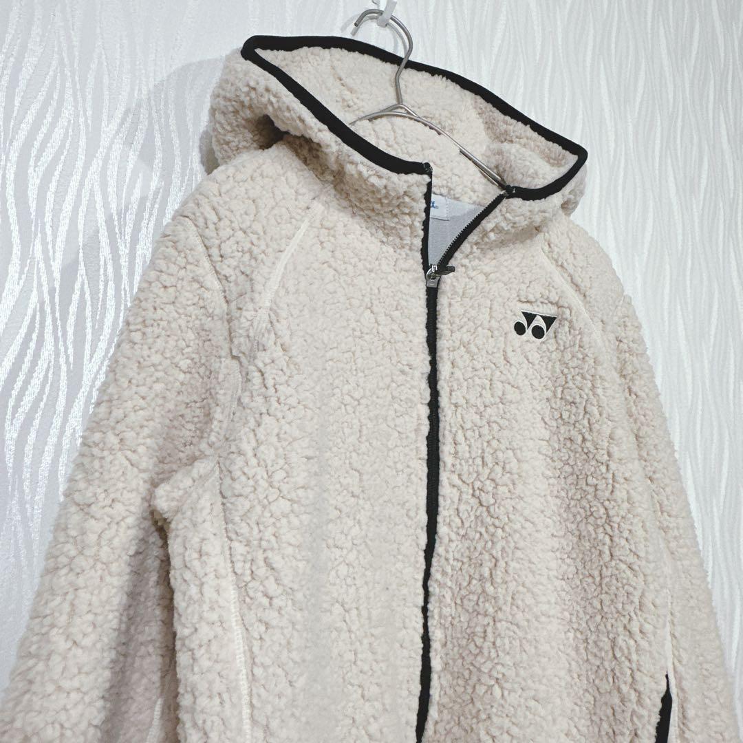 YONEX（ヨネックス）美品　フリース ジップパーカー Mサイズ 防寒 もこもこ