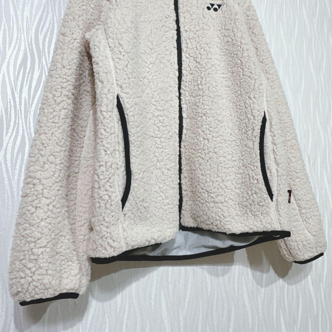 YONEX（ヨネックス）美品　フリース ジップパーカー Mサイズ 防寒 もこもこ