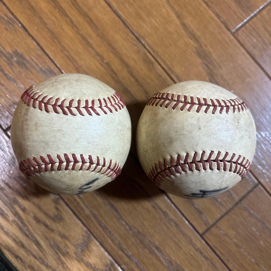 最終値下げ！サイン入り野球ボール2個セット