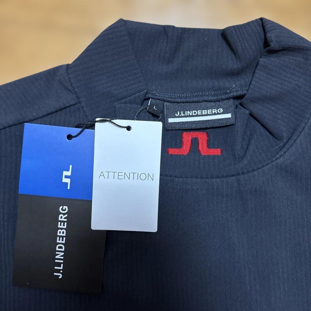 ☆新品☆J.LINDEBERGジェイリンドバーグゴルフ　長袖ハイネックネイビーL