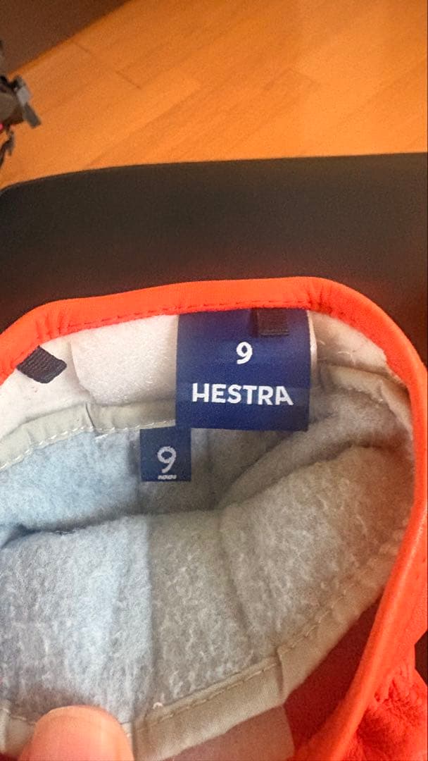 Hestra ミトングローブ サイズ9 オレンジ
