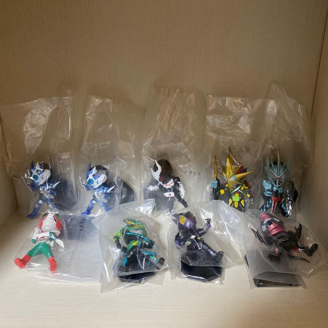 仮面ライダー フィギュアセット 9体セット　ワーコレ　デフォルメックス