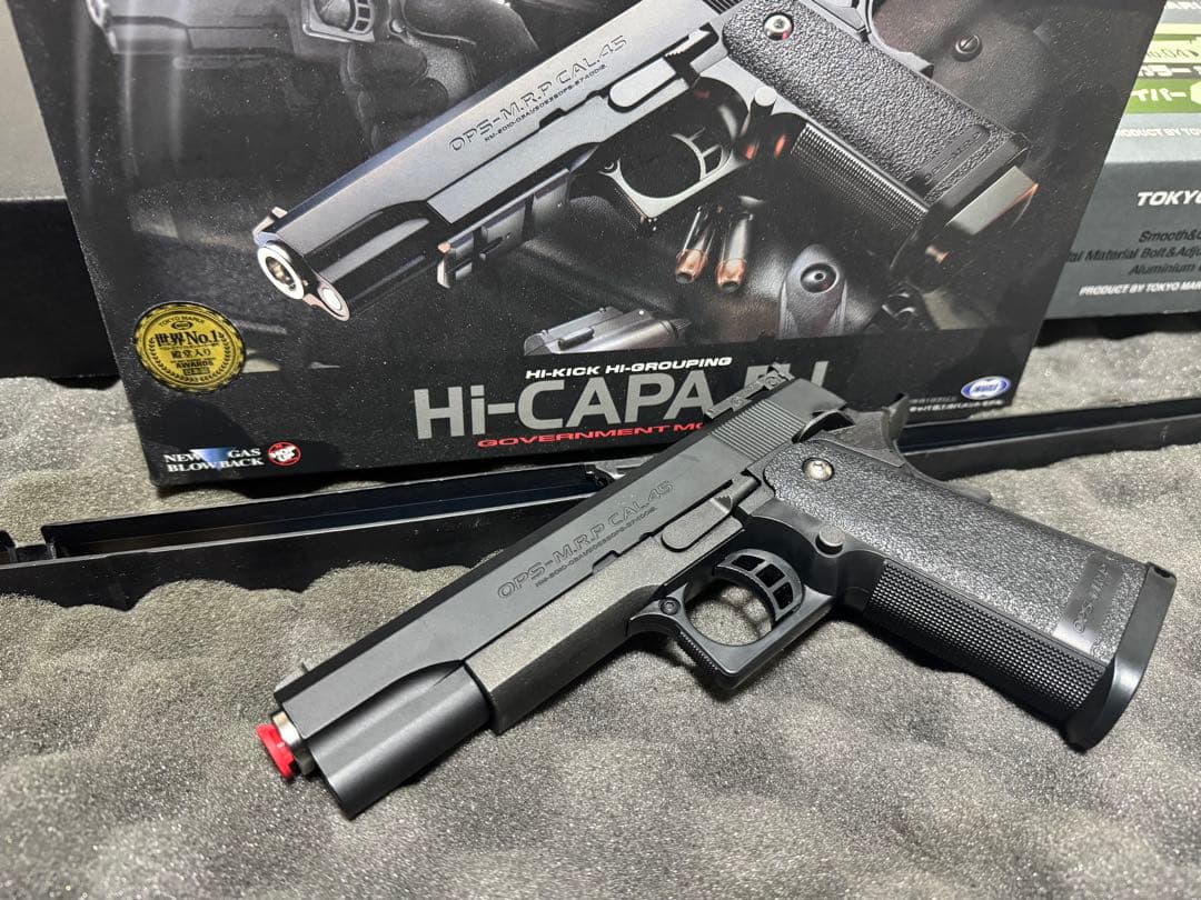 Hi-Capa 5.1 ガスガン ブラック スペアマガジン1個付