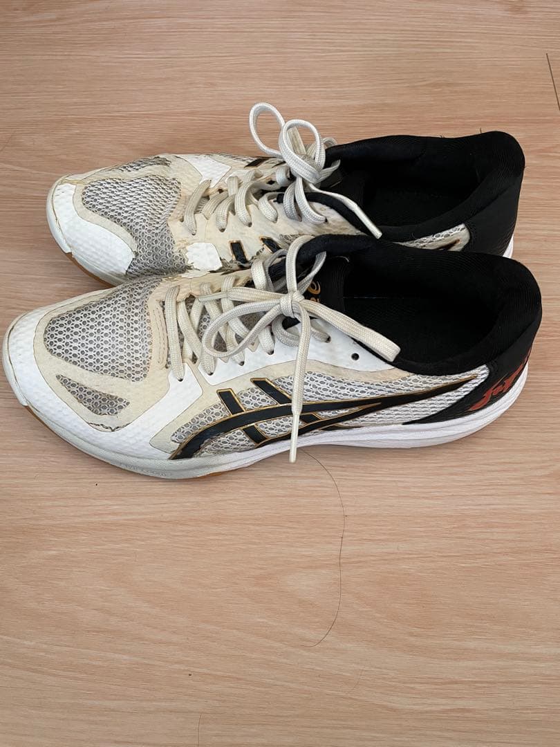 ASICS バレーボールシューズ ホワイト/シルバー　ホワイト/ブラック　2足