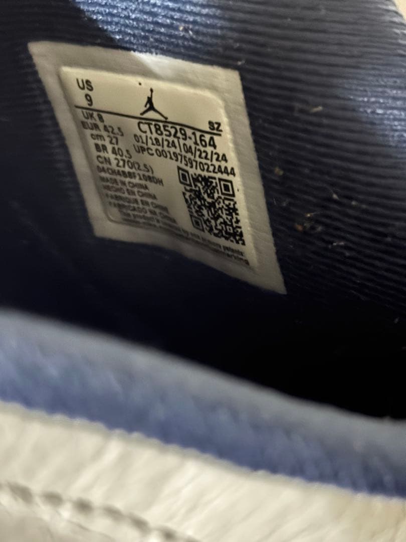 Air Jordan 6 Retro op ホワイト/ネイビー 9