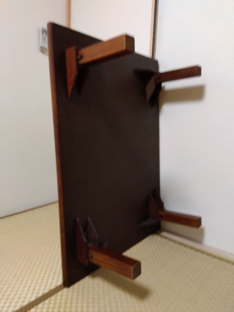 座卓　脚折畳み可能　木目