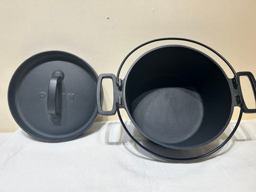 488　及源鋳造　OIGEN　ダッチオーブン天火 両手 22cm　展示品