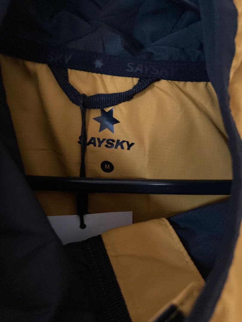 未使用　saysky アノラック ランニングジャケット　パーカー　M イエロー