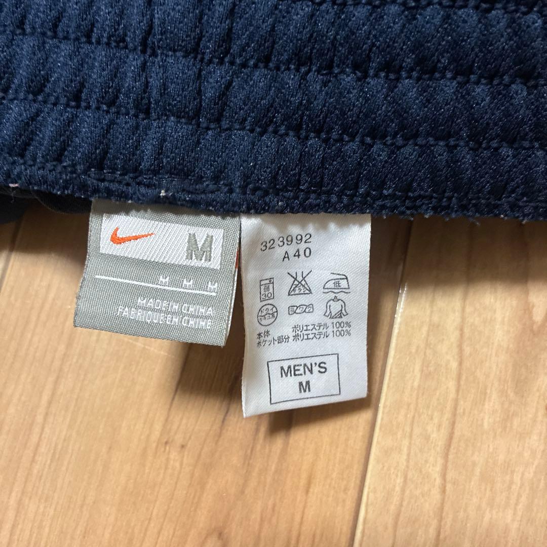 【希少】90s NIKE バスケ セットアップ サイドスナップ 紺赤 L/M