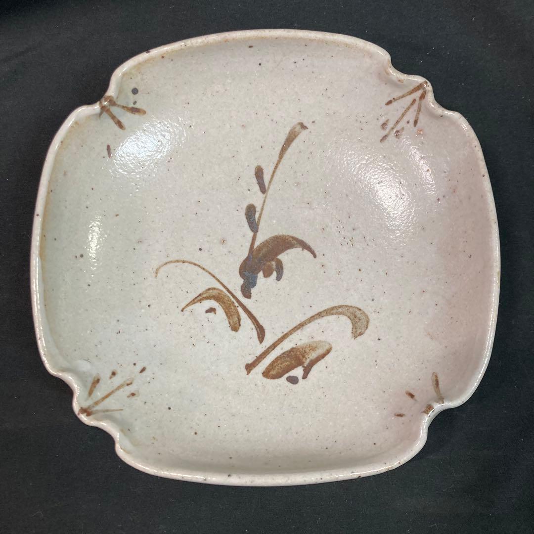 【美品】絵唐津 角鉢 絵唐津皿