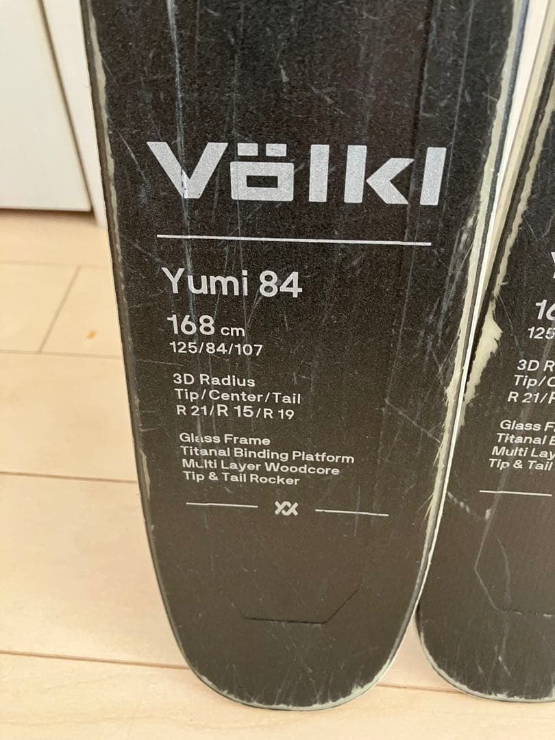 Volkl Yumi 168cm 22 designs Lynx 予備プレート付