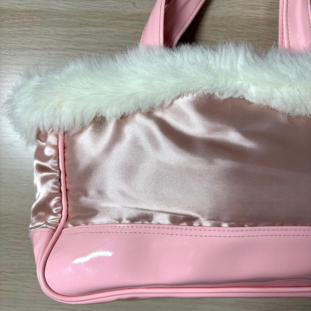 Chacott チャコット　バレエ　レッスンバッグ　キッズ　ピンク　ファー