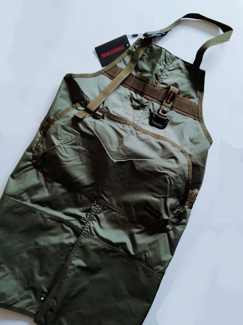 新品タグ付 BRIEFING TOOL APRON ツールエプロン 緑 オリーブ