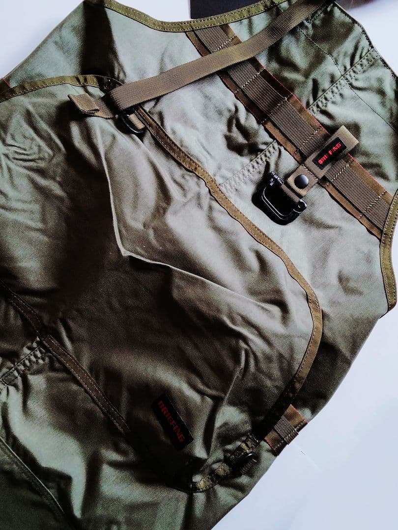 新品タグ付 BRIEFING TOOL APRON ツールエプロン 緑 オリーブ