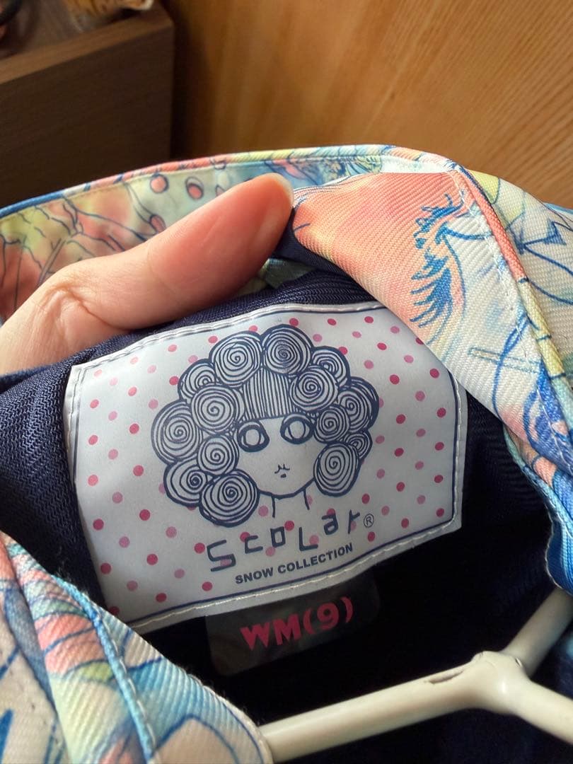 ScoLar スカラー☆パステルカラーの可愛い花柄スノボウェア上下セット！
