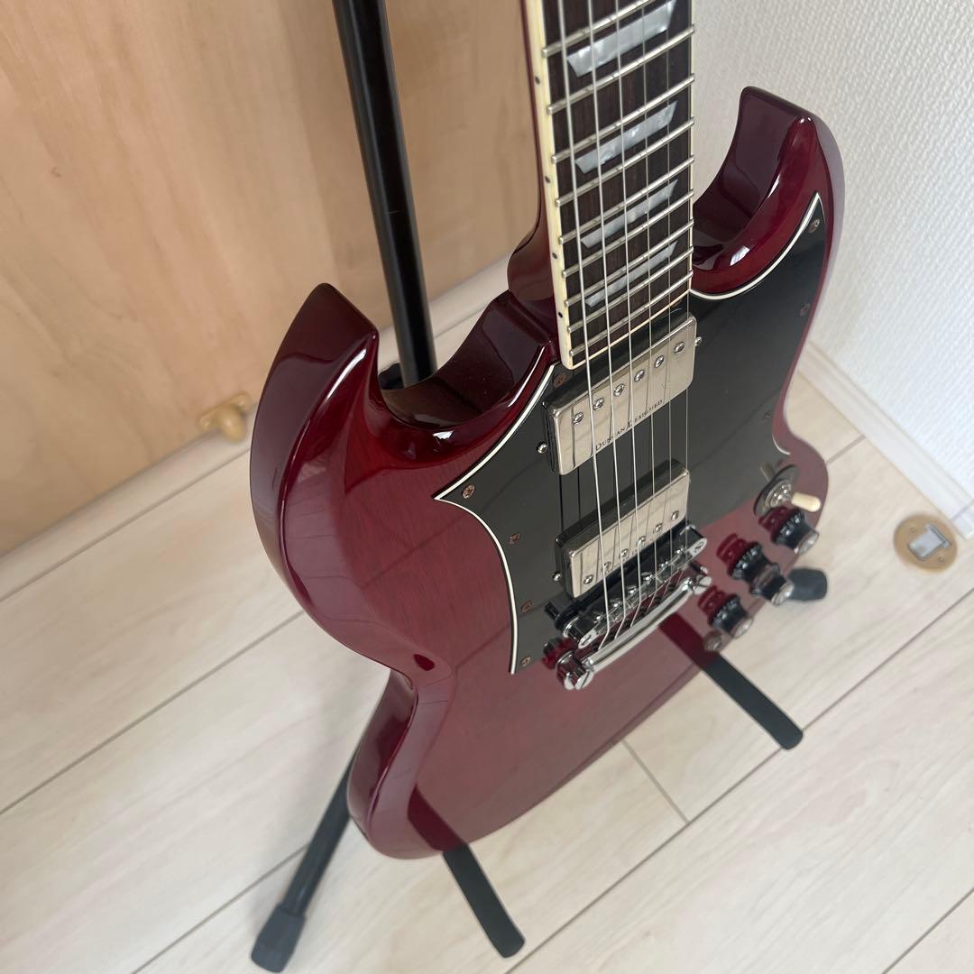 美品 グラスルーツ エレキギター Grass Roots G-SG Cherry