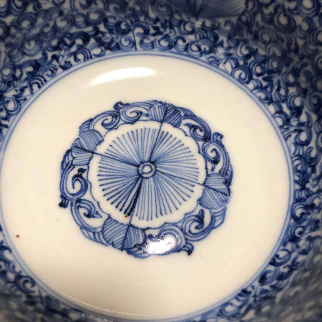 古伊万里　鉢　花みじん紋様　江戸時代　逸品