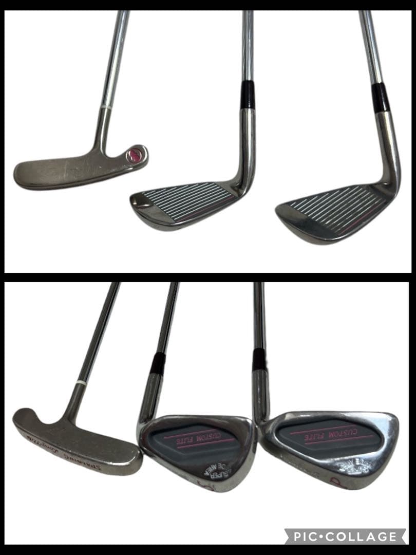 SPALDING レディース ゴルフクラブ 6本セット FILAケース付 中古