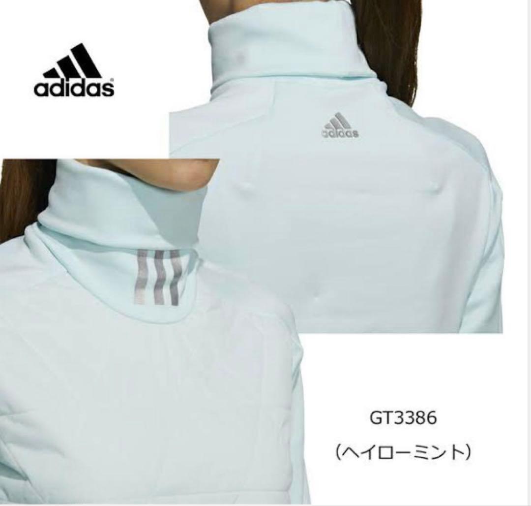 【未使用】アディダスゴルフ　セットアップ　中綿　アクア