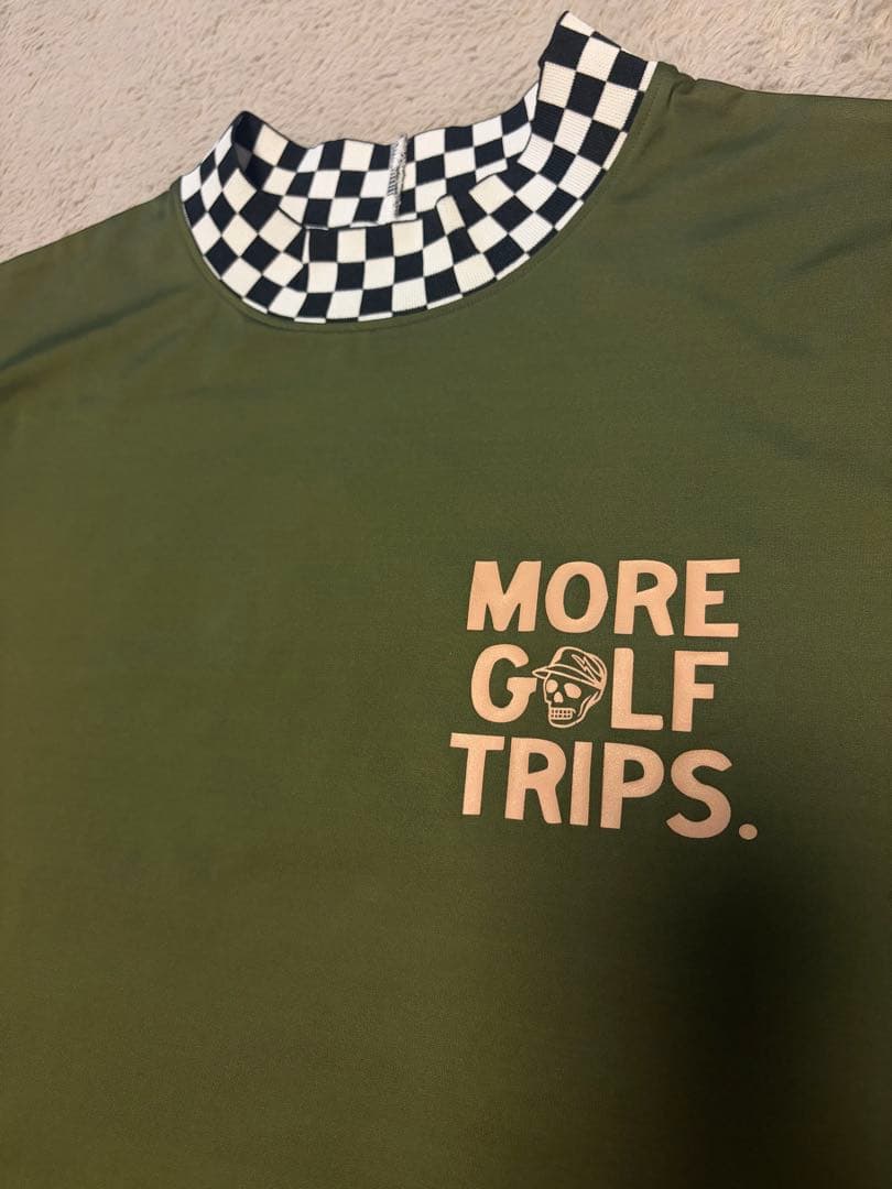 DEVEREUXGOLF MORE TRIPチェッカーリブモックTEE XL