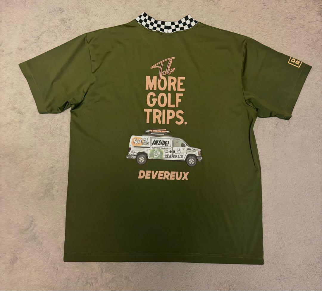 DEVEREUXGOLF MORE TRIPチェッカーリブモックTEE XL
