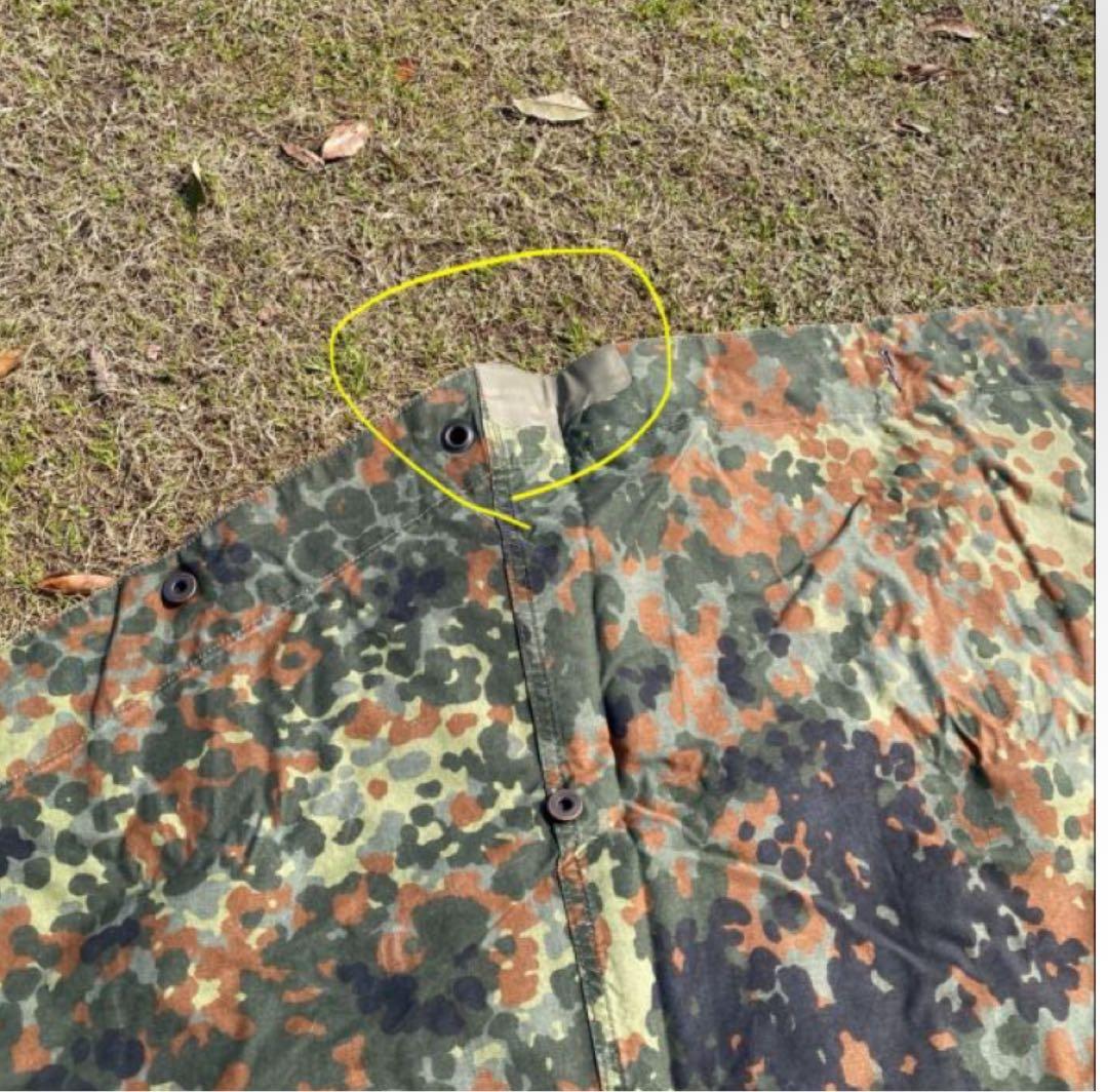 ふ*る様 ドイツ軍　軍幕②　ハーフシェルター２枚　迷彩　パップテント　ポール・収