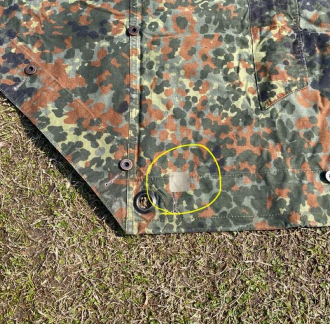 ふ*る様 ドイツ軍　軍幕②　ハーフシェルター２枚　迷彩　パップテント　ポール・収