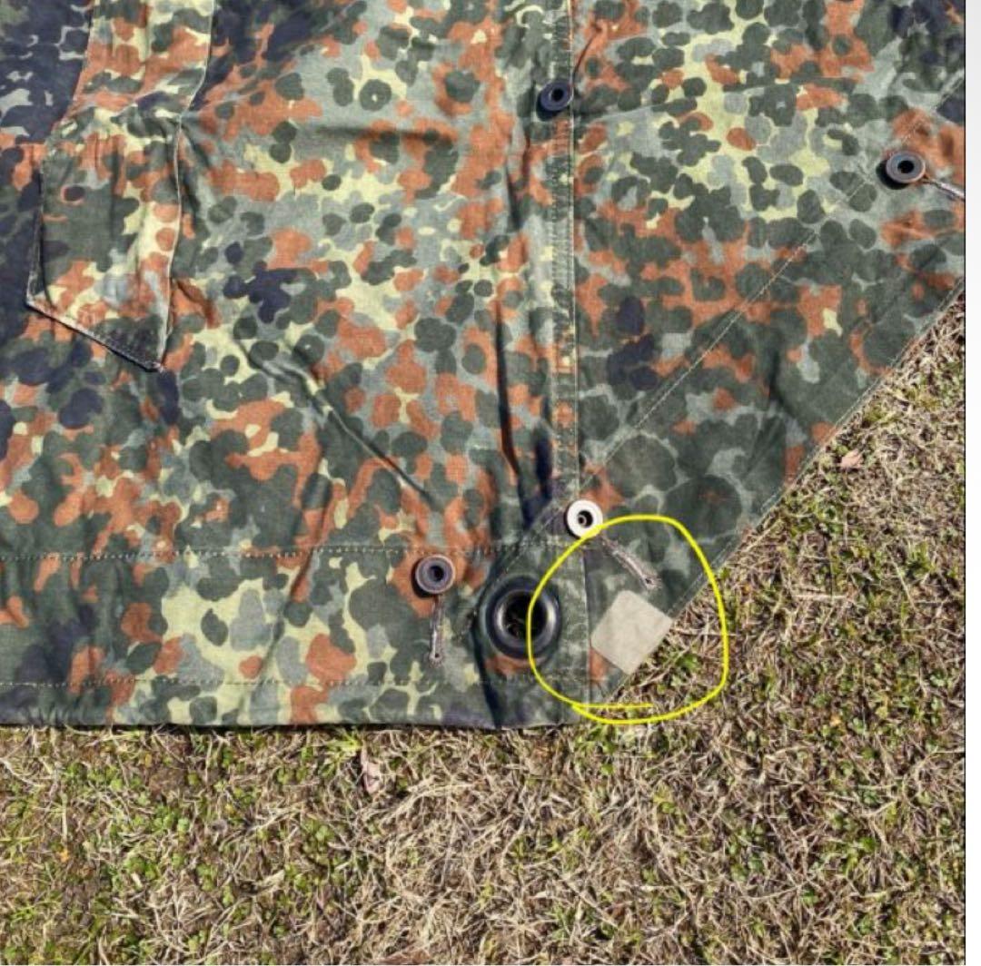 ふ*る様 ドイツ軍　軍幕②　ハーフシェルター２枚　迷彩　パップテント　ポール・収