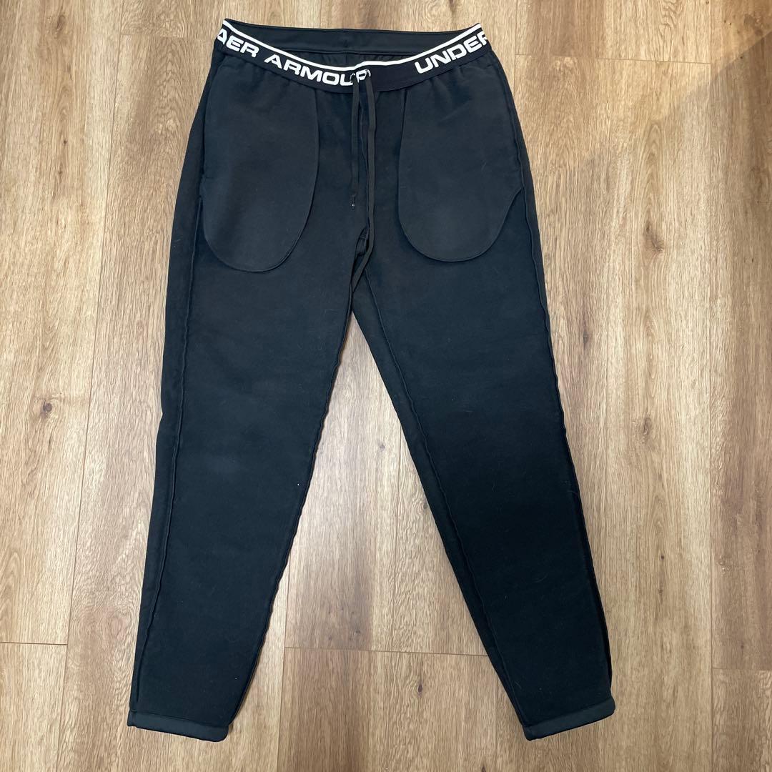 【美品】UNDER ARMOUR ウインター ニット 3レイヤー パンツ　XL