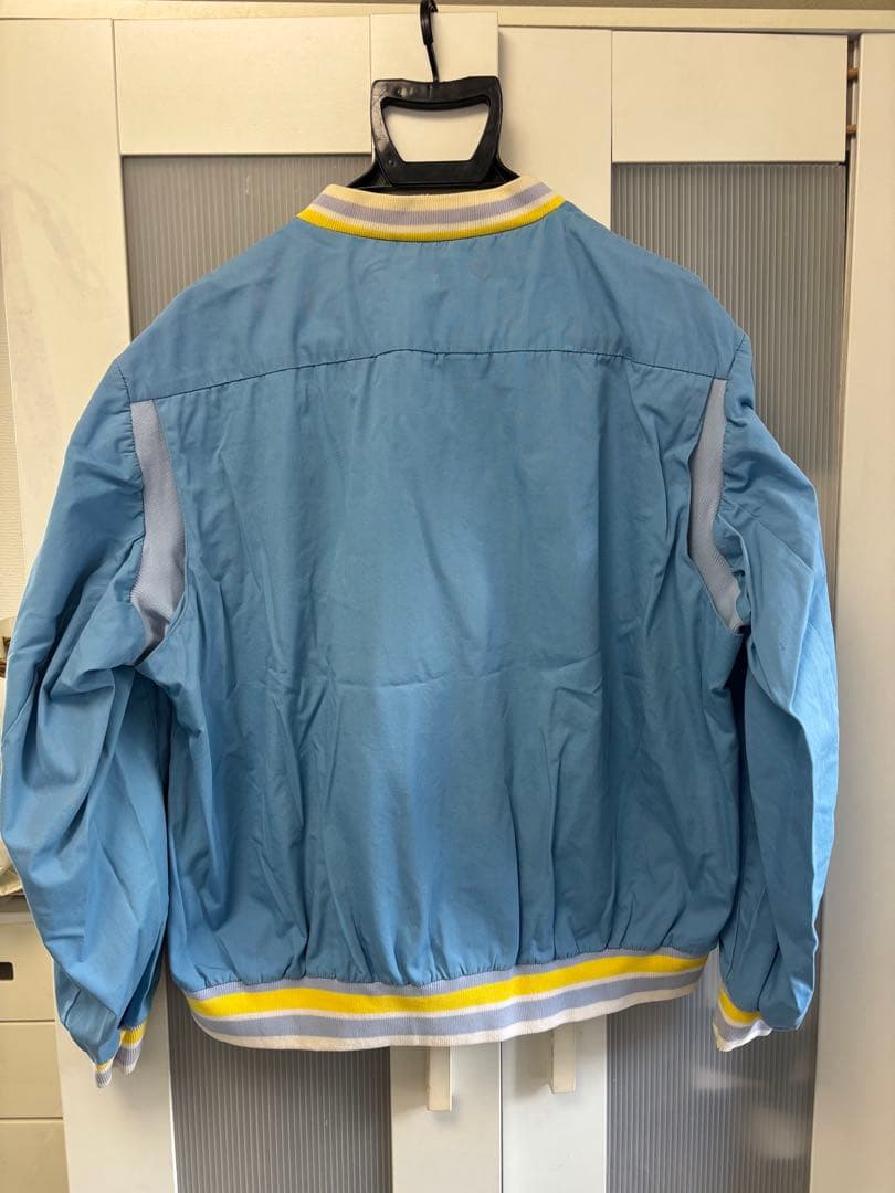 水色 1908 Lacoste zip up sports jacket