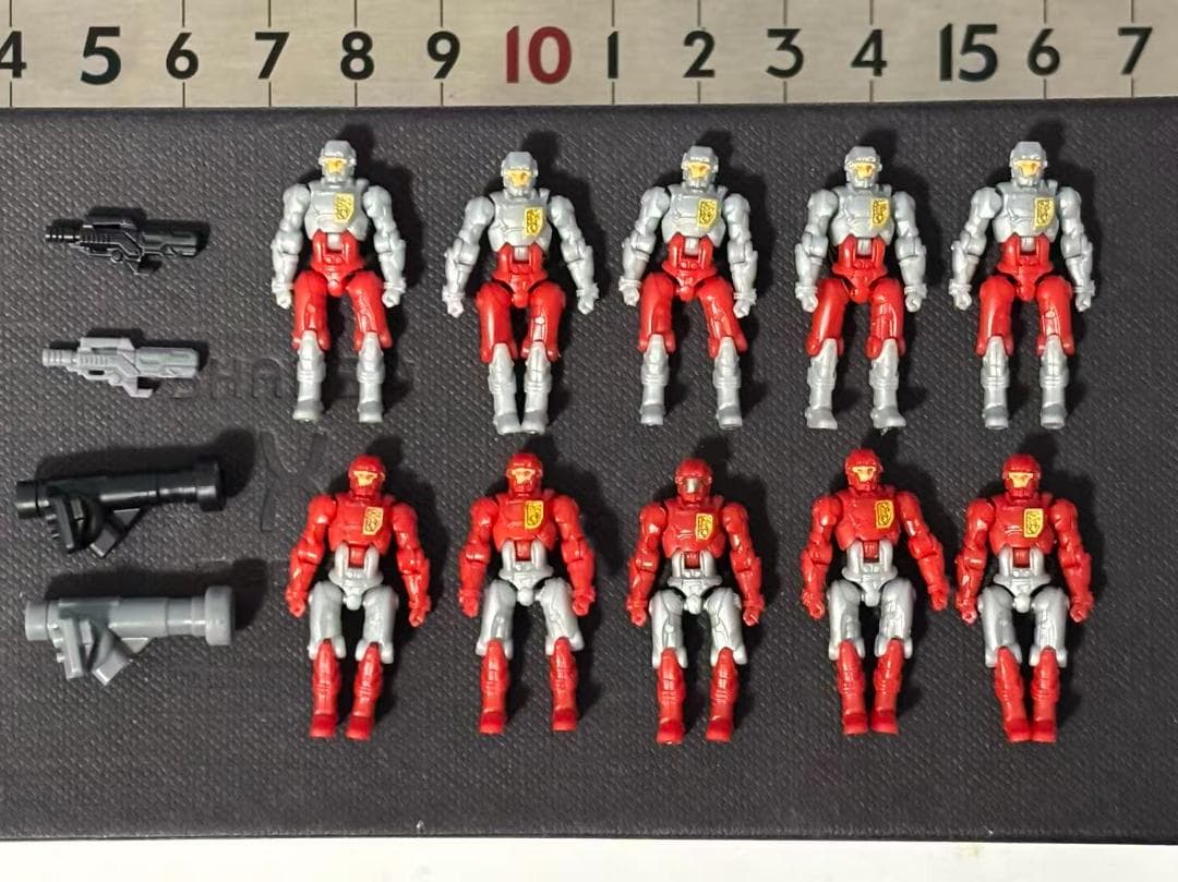 戦隊ヒーロー フィギュア 10体セット 武器付き