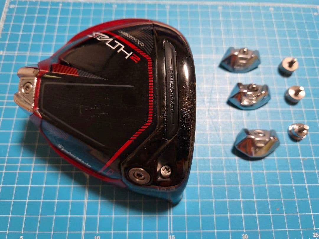 テーラーメイド STEALTH 2 ドライバーヘッド(交換ウェイト、カバー)