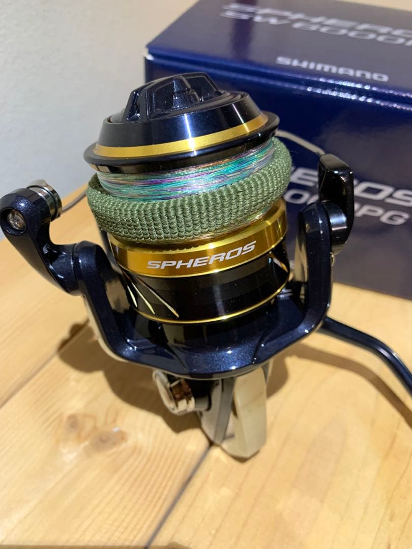 SHIMANO スフェロスSW 6000PG スピニングリール【美品】チタンノブ