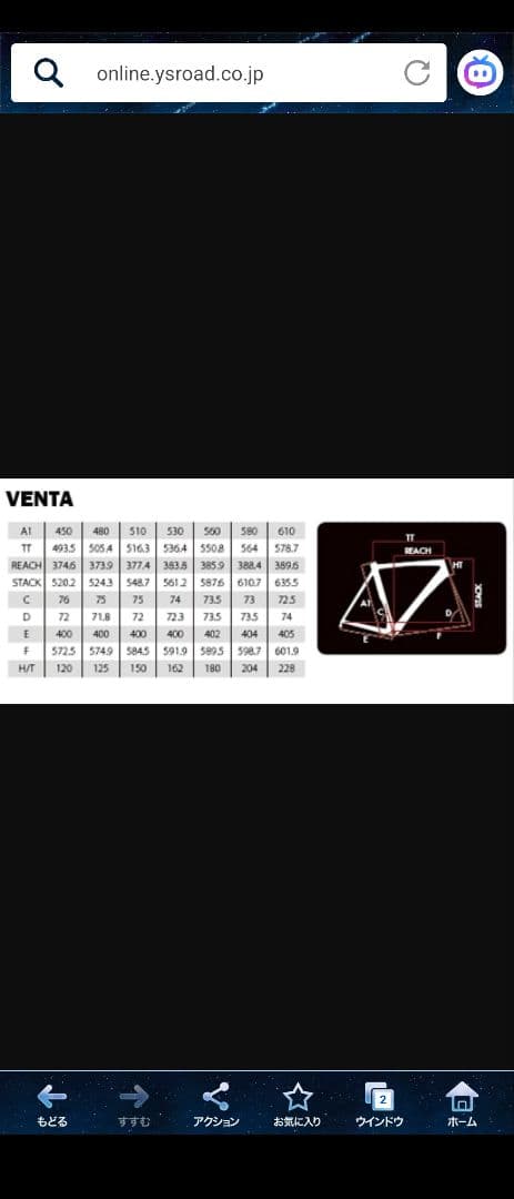 BASSO VENTA 2019年フレームセット