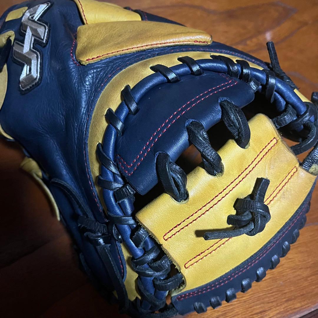 ハタケヤマ 軟式 野球 グローブ 大人用 キャッチャーミット 162