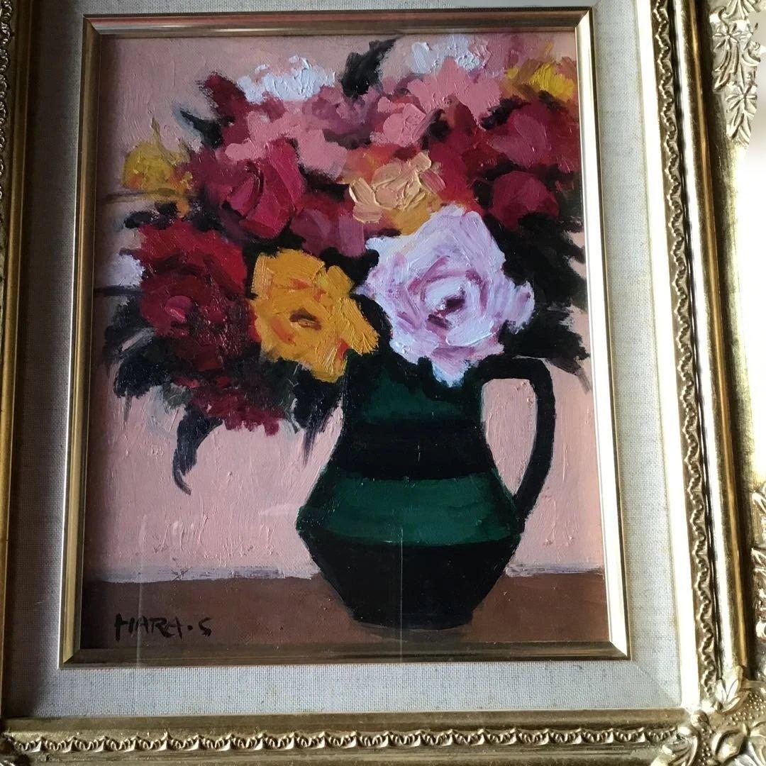 薔薇　油彩画