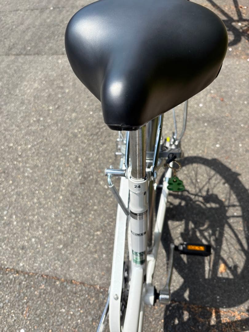 【お引取のみ】 Asahiアサヒ自転車 ホワイト シティサイクル 前カゴ付き