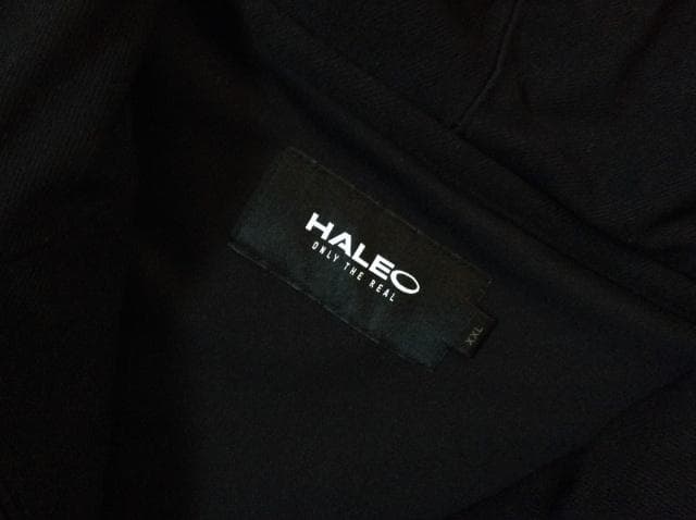 ハレオ カーゴジップフーディー パーカー 黒 ブラック XXL ジム HALEO