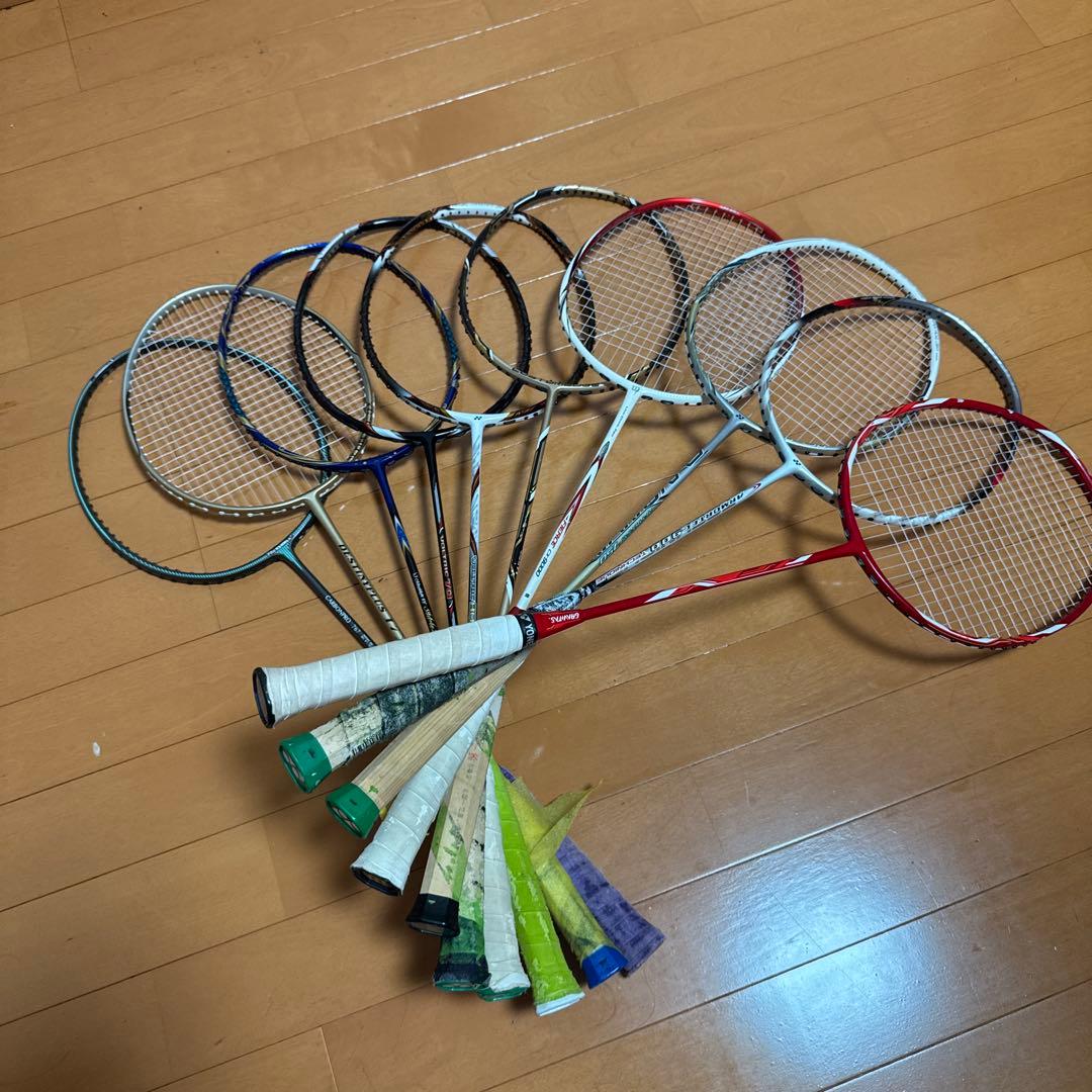 25万円相当のバドミントンラケット10本セット