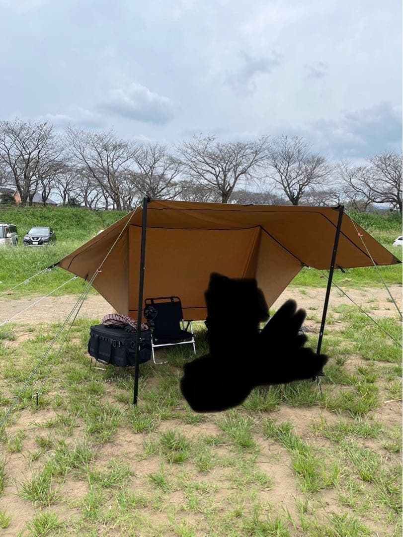 最終値下げGOGlamping HENGEN+スクエアタープTC(350)サンド