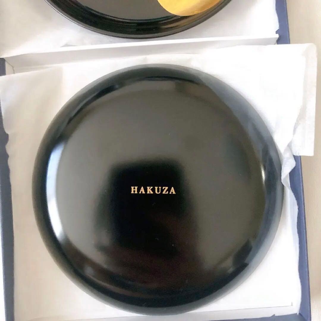 【美品】 HAKUZA 箔座 純金プラチナ箔 永遠色 小皿 丸皿 2枚セット