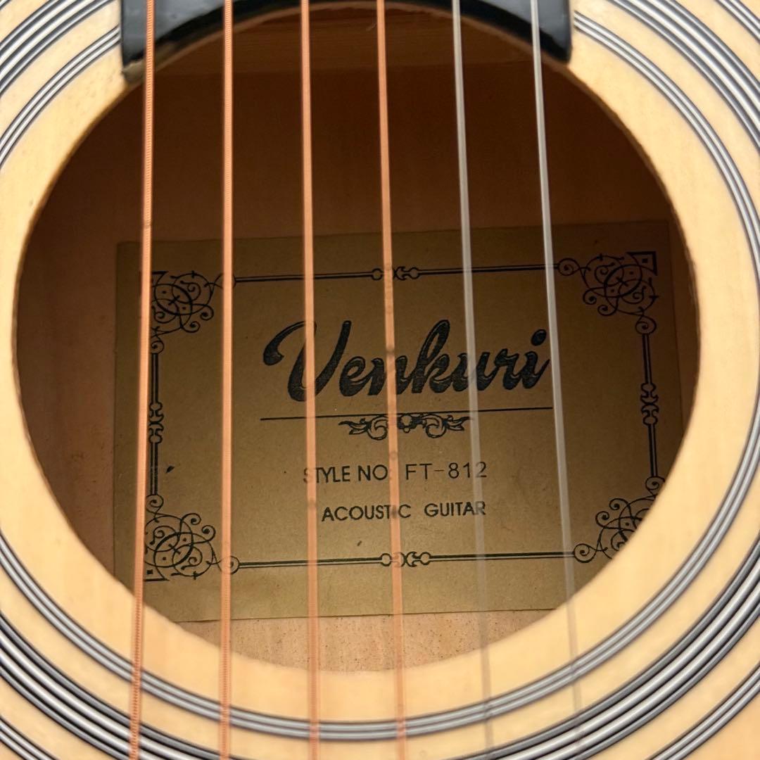 Venkuri FT-812 アコースティックギター カッタウェイ ケース付