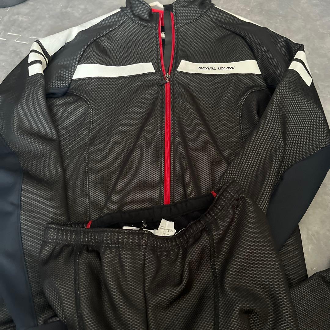 PEARL IZUMI ビブタイツ ブラック/レッド　上下セット
