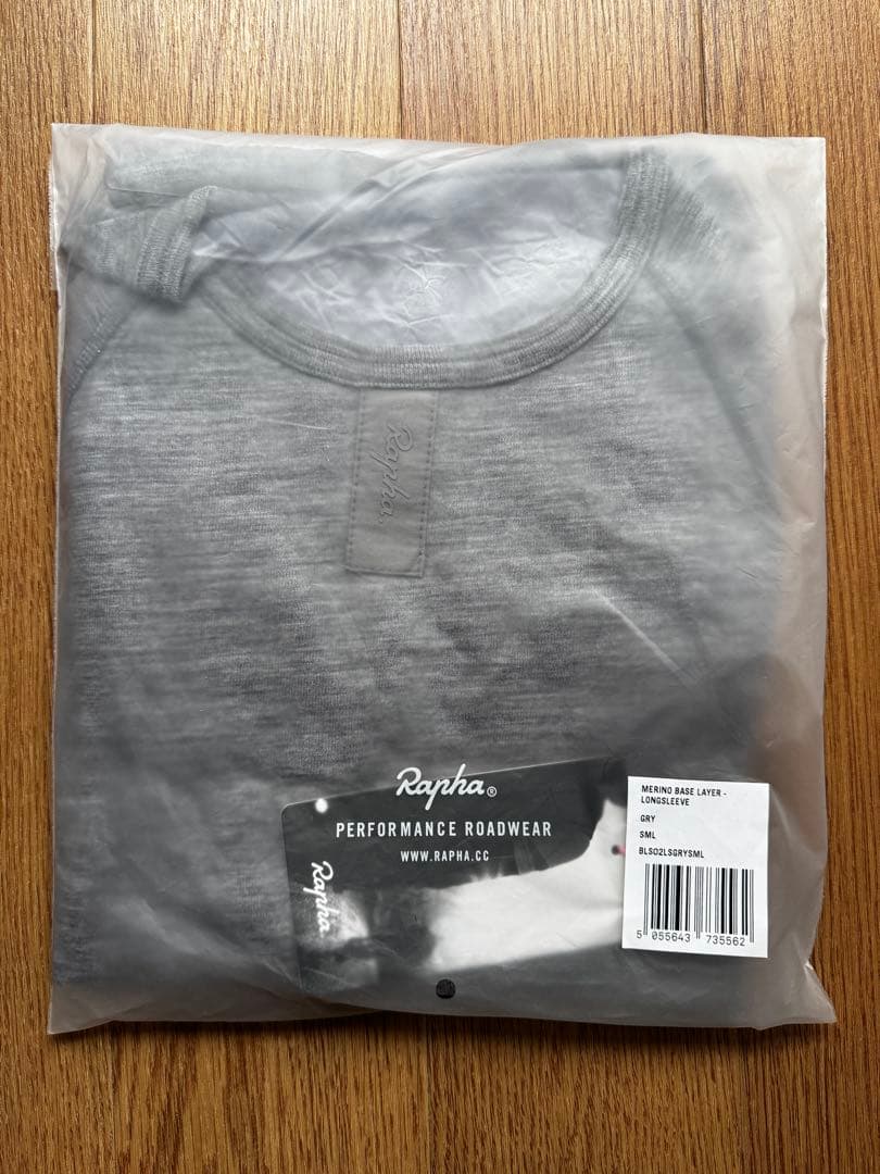 新品未使用‼️Rapha ラファ メリノ ロングスリーブベースレイヤー グレーS