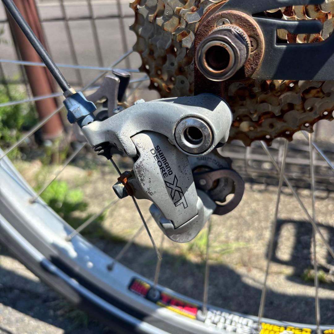 ビンテージ クロモリMTB ブレイブマシーンeleven XT ROCKSHOX
