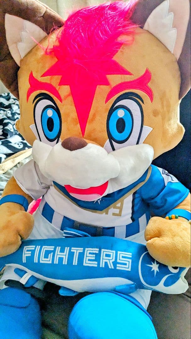 日本ハム ファイターズ マスコット フレップ しゃけ丸 ぬいぐるみ LL 大きな