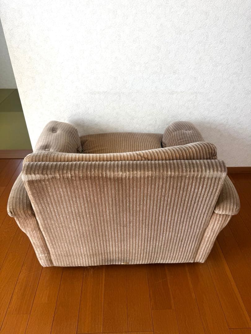 コーデュロイ 1Pソファ 1人掛け シングルソファ 1シーター モダン